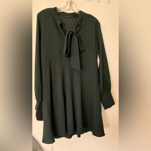 Zara Trafaluc Emerald Green Dress